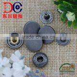14mm Wholesale Pearl Snap Fastener Metal Sanp Button for Garment