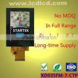 3.5 Inch LCD Module Sunlight Readable With Full Viewing Angle and High Contrast and High Brightness