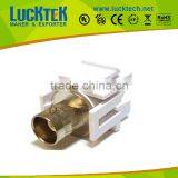 BNC Keystone Jack, BNC Female Adapter, White, Golden Plated