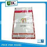 Tamper Proof Security Bag With Die Cut Handle