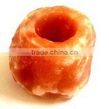 ROCK CRYSTAL SALT CANDLEHOLDER