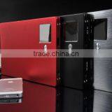 Aluminum Shell Brushed Steel 20000mah External Battery Pack for Laptops