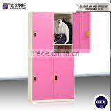 High-value 4 Door Wardrobe Stainless Steel Closet Locker Environmental Steel Locker thumbnail-5