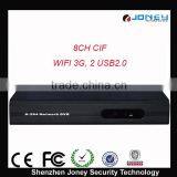 PTZ Control Live Recording 8CH Mini Wifi DVR