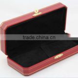 Luxury jewelry box with gold lock for necklace or bracelet