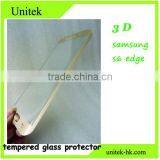 Factory Low Price!Premium Perfect For Samsung s6 Edge Electroplating With Wiredrawing Gold 3D 0.21mm Tempered Glass Film Screen thumbnail-6