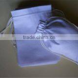 3.25 x 5 Muslin Bag With Yellow Double Drawstring thumbnail-6