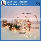 Outdoor Decoration Christmas Crafts Deer Light, Deer Cart Led Motif Lights thumbnail-1