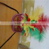Dance Ostrich Feather Mask thumbnail-1