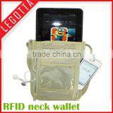 RFID Blocking Passport Holder Stash Pouch Money Security Travelling Neck Wallet thumbnail-5