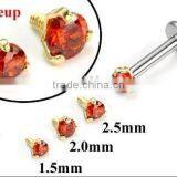 Red Crystal Labret Ring Detailed Info Red Crystal Labret Ring