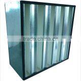 Compact Ventilation Air Filter V Bank Hepa Air Filter
