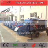 TOP Quality! 40 50m3/h Mobile Trailer Concrete Pump, Stationary Concrete Pump for Sale thumbnail-4