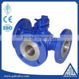 4 Inch Cast Steel Manual L Type Ball Valve thumbnail-1