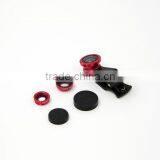 2016 New Fashion 3 in 1 Mobile Phone Fisheye Camera Lens for All Smart Phones