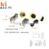 Steel Black and Matt Nickel Hinges for Glass Door