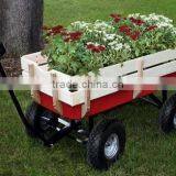 Garden Flower Kids Wooden Metal Barrow Wagon Cart thumbnail-1