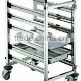 International Stylish Stainless Steel Tray Trolley thumbnail-1