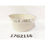 China Manufacturer Custom Different Sizes Half Round Container Garden Pot for Flower Made From Zinc Metal Iron thumbnail-2