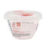 170g/6oz IML Label Deisgn Plastic White and Red Color Thin Wall Yogurt Crock Pot/Bucket,Yogurt and Cream Instant Pot With Spoon thumbnail-3