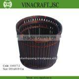 Bamboo Waste Basket Set of Two thumbnail-1