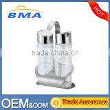 2Pcs Oil and Vinegar Stainless Steel Spice Jar Set/Condiment Set