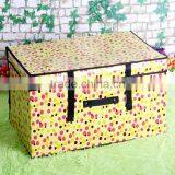 N486 Good Quality Custom Printed Non Woven Coated Water Proof Foldable Storage Box Polka Dot Bin thumbnail-3