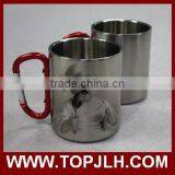 Custom Logo Printed Sports Camping Carabiner Mug for Sublimation thumbnail-5