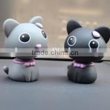 Guo hao custom cat resin pvc keychain for decoration