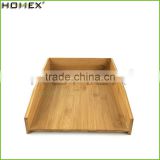 Bamboo letter tray/ a4 paper storage box Homex-BSCI