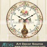 32"D MDF Wall Clock W/Glass thumbnail-1