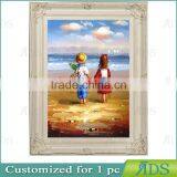 Handmade Boy And Girl Oil Painting thumbnail-1