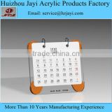 Promotion 2015 Custom Recyclable Clear Plastic Table calendar design 2014, Table calendar 2014, Table Calendar