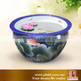 Lotus Decorative Porcelain Wholesale Fish Bowl Pot thumbnail-1