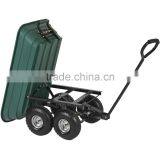 GDC-01 650LB Dumper Wagon Carrier Wheel Barrow Air Tires Garden Dump Cart thumbnail-4
