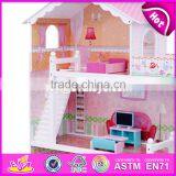 2017 New Design Girls Miniature Toys Wooden Doll House Kits W06A083 thumbnail-4