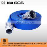 Pvc Lay Flat Pump Water Hose Set Connect With PIN LUG / CAM LOCK Couplings thumbnail-1