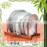 Aonong Bamboo Originality Kitchen Cabinet Plate Rack thumbnail-3