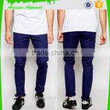 Wholesale Trousers Custom Navy Blue Slim Pants for Man thumbnail-1
