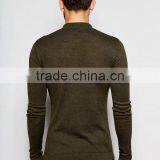 Hot Sale Custom Logo Long Sleeve Button Placket Green Men's Cotton/Spandex 200gsm Casual Slim Fit Plus Size Plain Polo Tshirt thumbnail-2