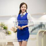 Business Suit Waistcoat and Skirt 2 Piece Unifiorm Suit for Hotel/ Office Ladies thumbnail-3