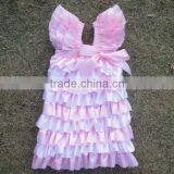 Hot Sale ! Model Girls' Dresses Green Satin Petti Dress Flower Girls' Dresses