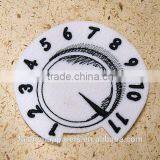 Custom High Quality Embroidered Personality Clock Patch for Clothes Embroidery Patch Made in China Choose Size/color thumbnail-2