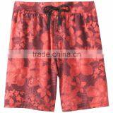 Custom Summer Surf Shorts With Mesh Brief Liner Beach Swimwear Elastic Drawcord Waist 85% Recycled Polyester 15% Spandex thumbnail-1