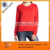 Leisure Blank Women 100 Polyester Sweatshirts in RED thumbnail-1