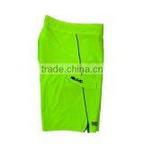 2018 Fluorescent Green Solid Color Spendex Boardshorts thumbnail-4