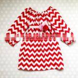 Wholesale Girls Chevron Dress Toddler Girl Dresses Simple Dress For Kids thumbnail-1
