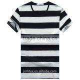 Microfiber Striped no Design T-shirt Companies in China thumbnail-1