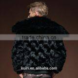2015 Hot Sales Type Winter Man Luxurious Mink Fur Overcoat With Fox Fur Collar Man Short Turn-down Collar Jackets thumbnail-6