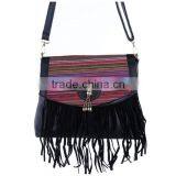 China Vintage Tassel Messenger Crossbody Bag for Women thumbnail-4